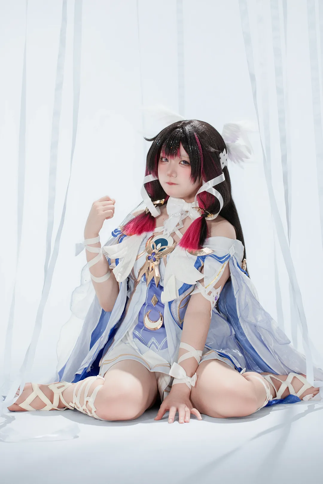 【哥倫比婭cos】靜謐夢境中的輕紗白羽 - 第 3 張