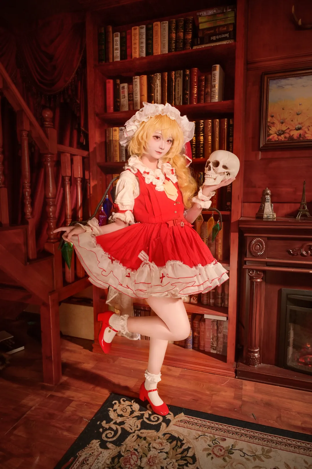 【芙兰朵露斯卡雷特cos】东方Project红魔馆二小姐的复古哥特人偶 - 第 3 张