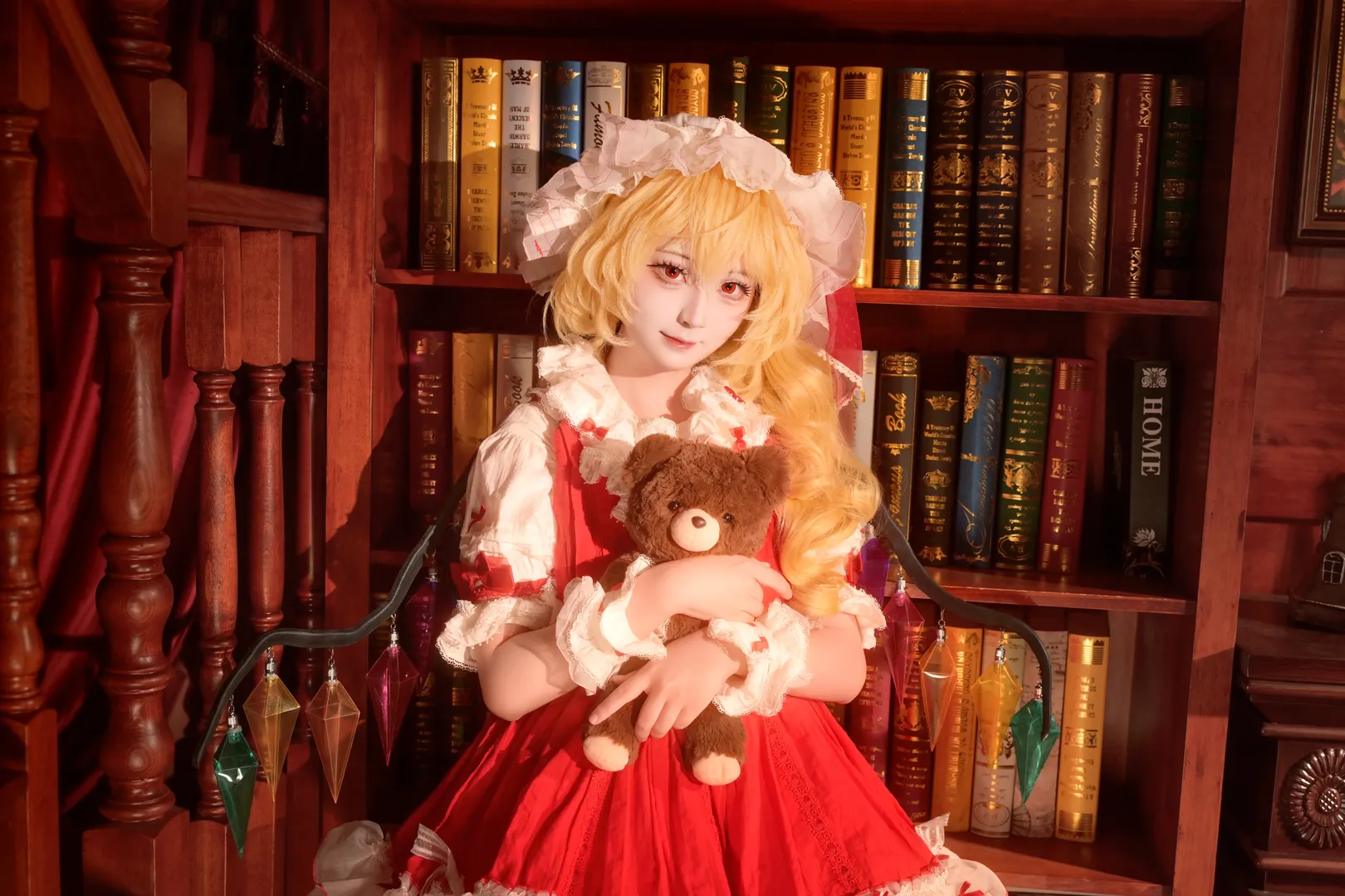 【芙兰朵露斯卡雷特cos】东方Project红魔馆二小姐的复古哥特人偶 - 第 7 张