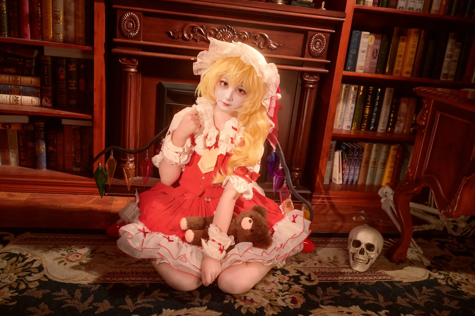 【芙兰朵露斯卡雷特cos】东方Project红魔馆二小姐的复古哥特人偶 - 第 8 张