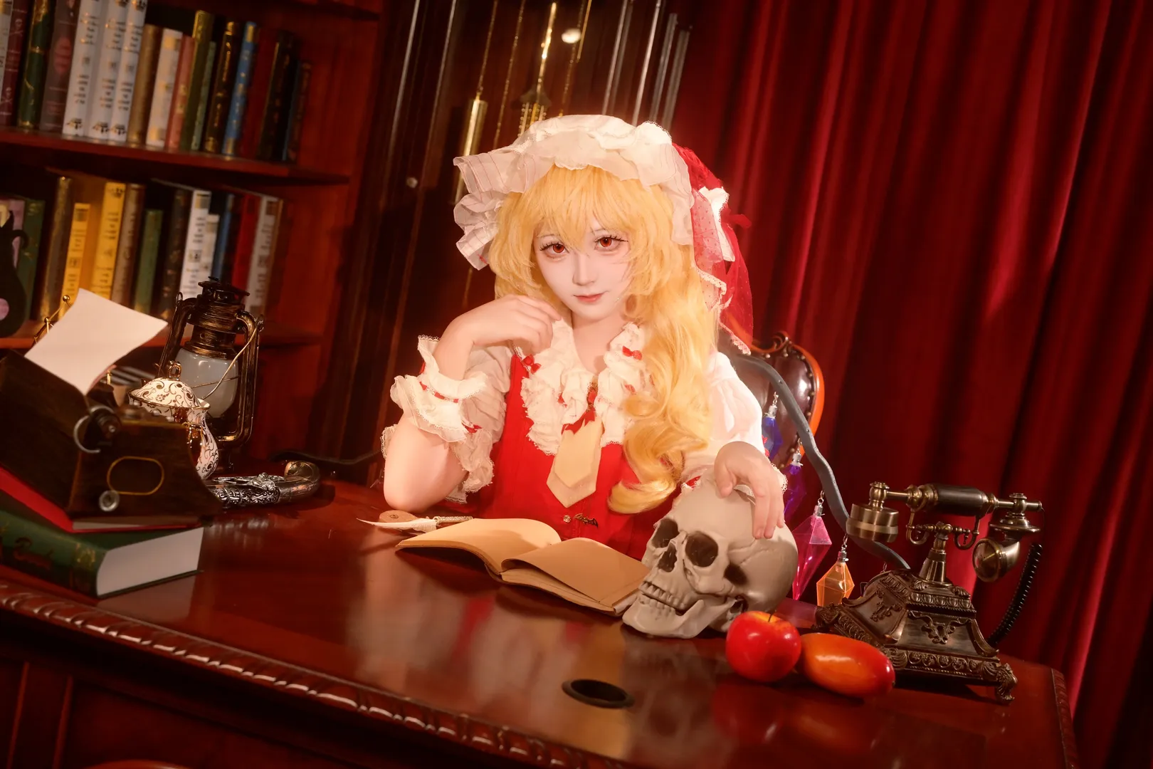 【芙兰朵露斯卡雷特cos】东方Project红魔馆二小姐的复古哥特人偶 - 第 9 张