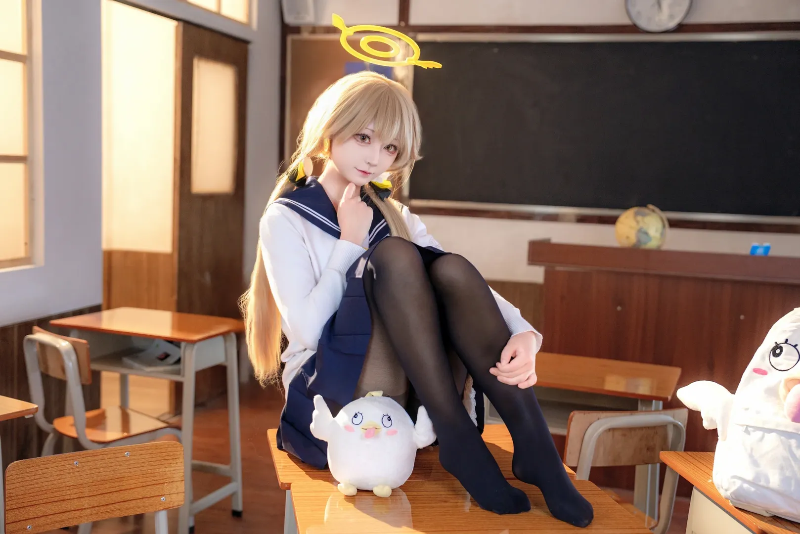 【阿慈穀日富美cos】蔚藍檔案裡的午後校園時光 - 第 2 張