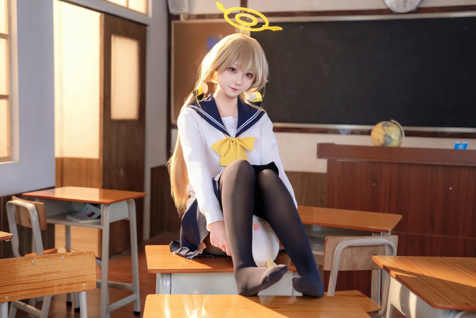 【阿慈穀日富美cos】蔚藍檔案裡的午後校園時光 - 第 4 張