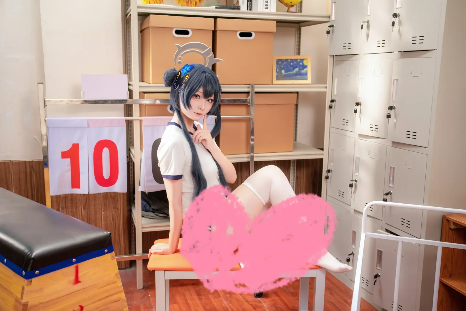 【妃咲cos】蔚蓝档案体操服实景棚拍记录