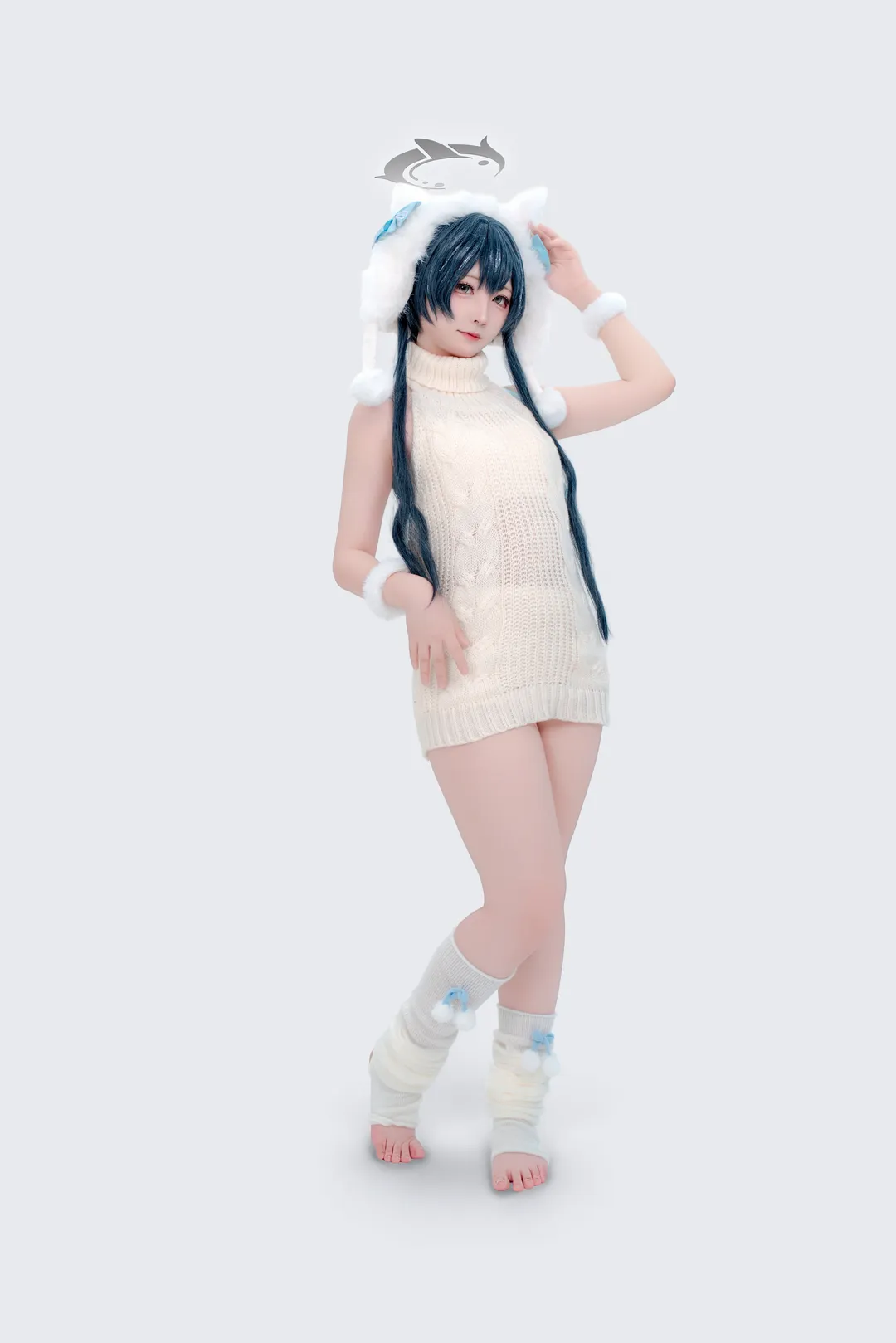 【妃咲cos】居家慵懒风，蔚蓝档案里的治愈日常 - 第 3 张