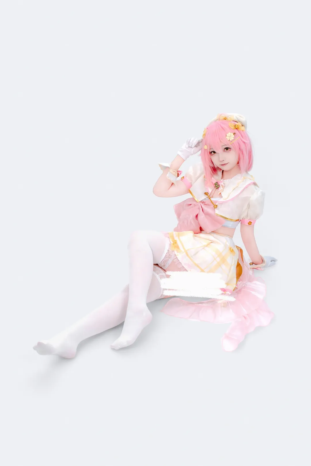 【永雛タフィー コスプレ】ピンク系アイドル風衣装とスタジオ撮影のポーズ参考 - 4 枚目