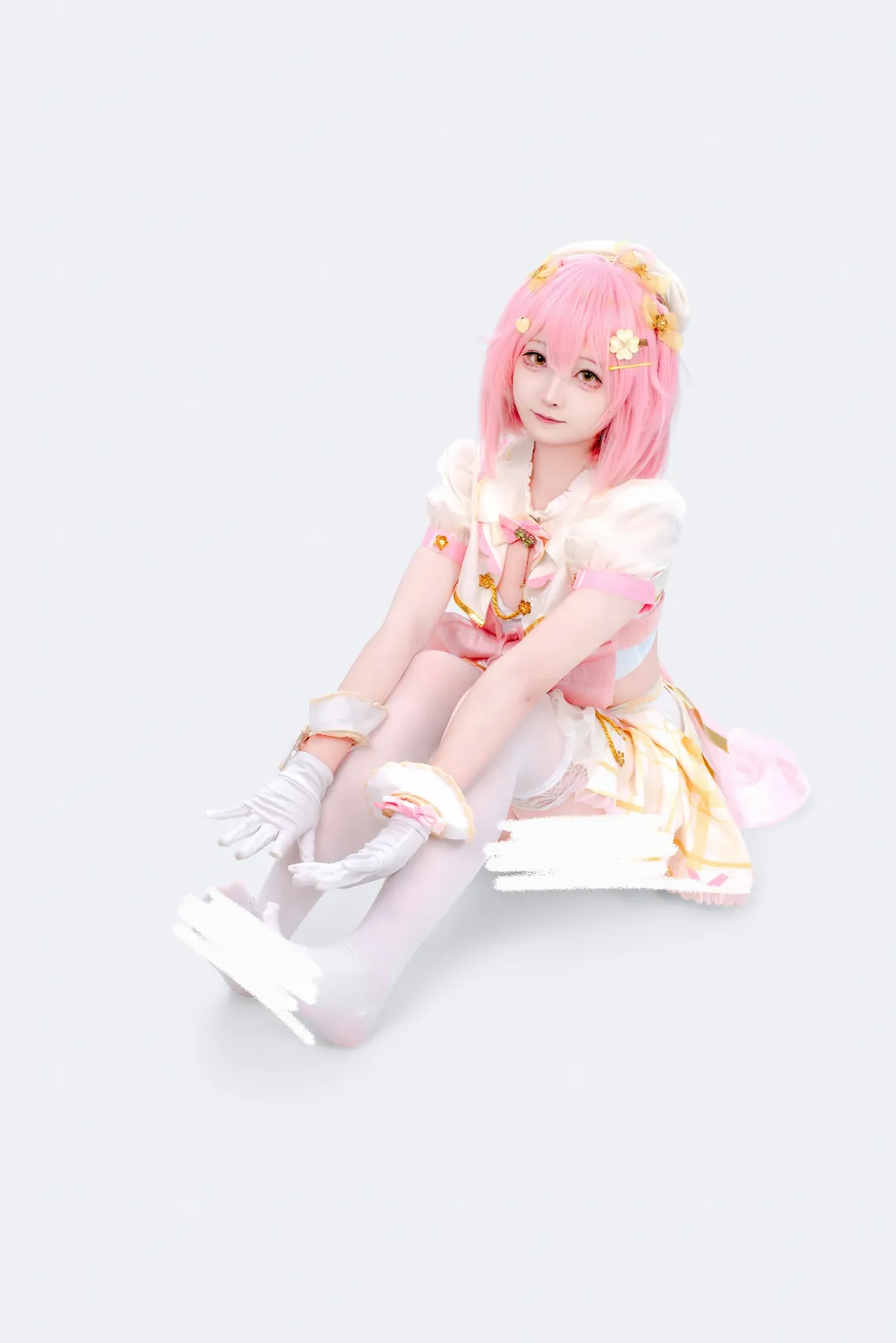 【永雛タフィー コスプレ】ピンク系アイドル風衣装とスタジオ撮影のポーズ参考 - 5 枚目