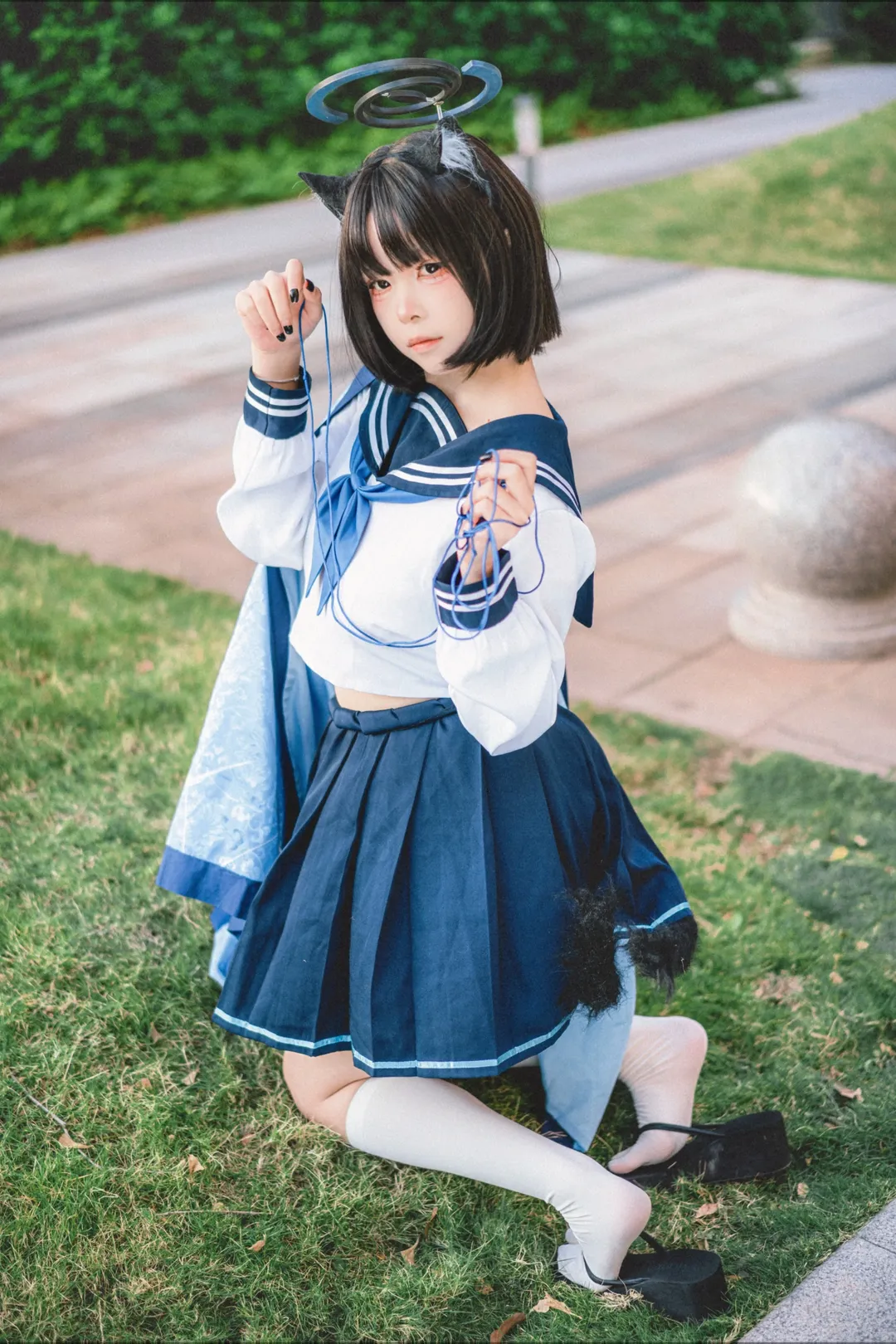 【桐生桔梗cos】蔚蓝档案里的猫系少女