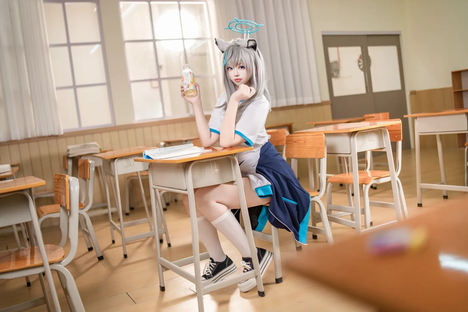 【砂狼白子cos】千年科技学院的体操服日常