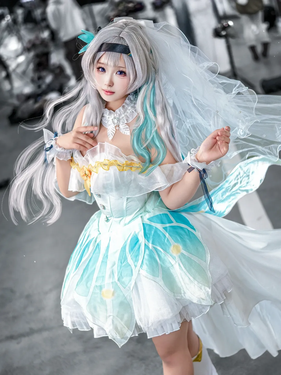 【流萤cos】崩坏星穹铁道，场照记录那抹青蓝色的灵动