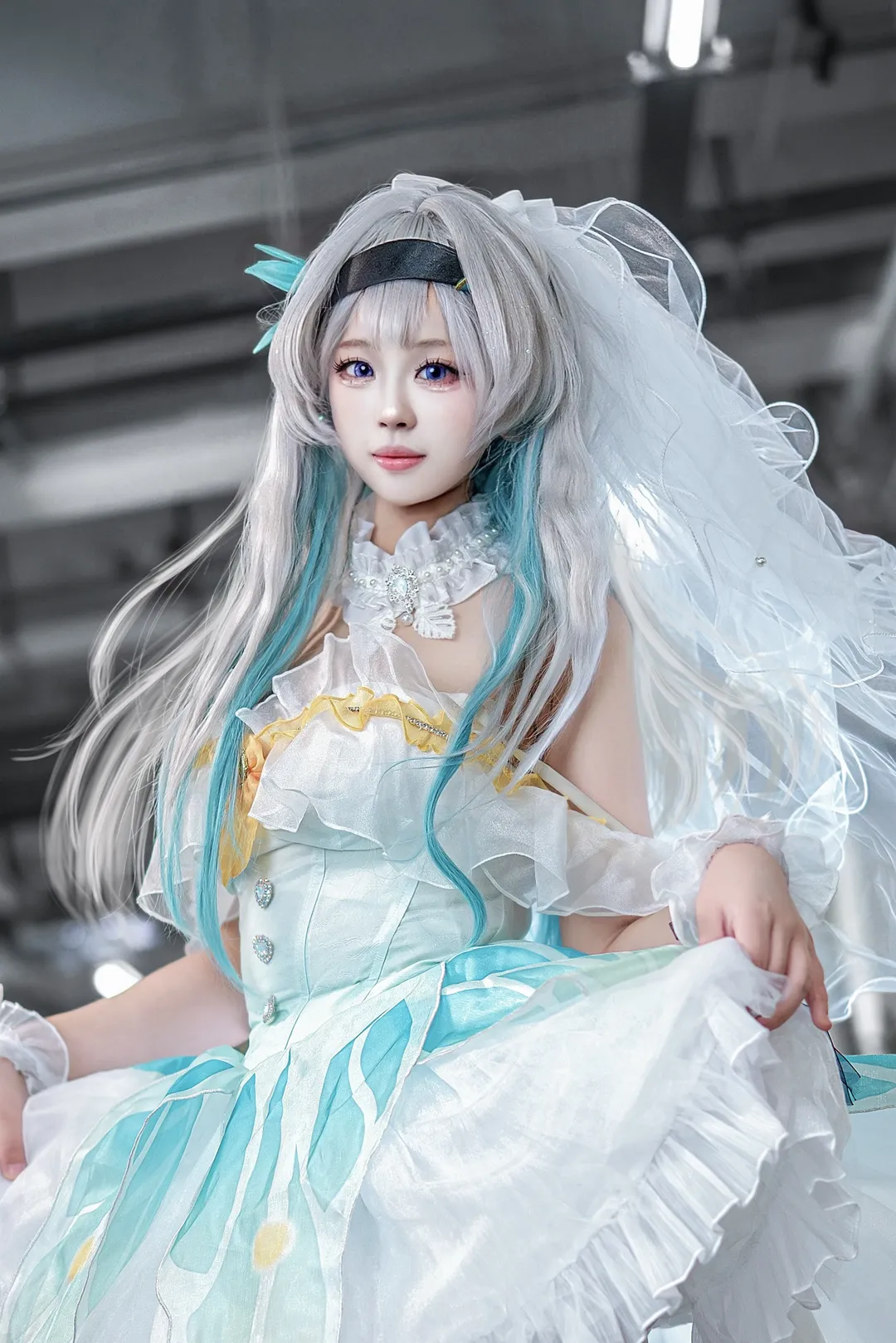 【流萤cos】崩坏星穹铁道，工业棚里的白纱与璀璨 - 第 2 张