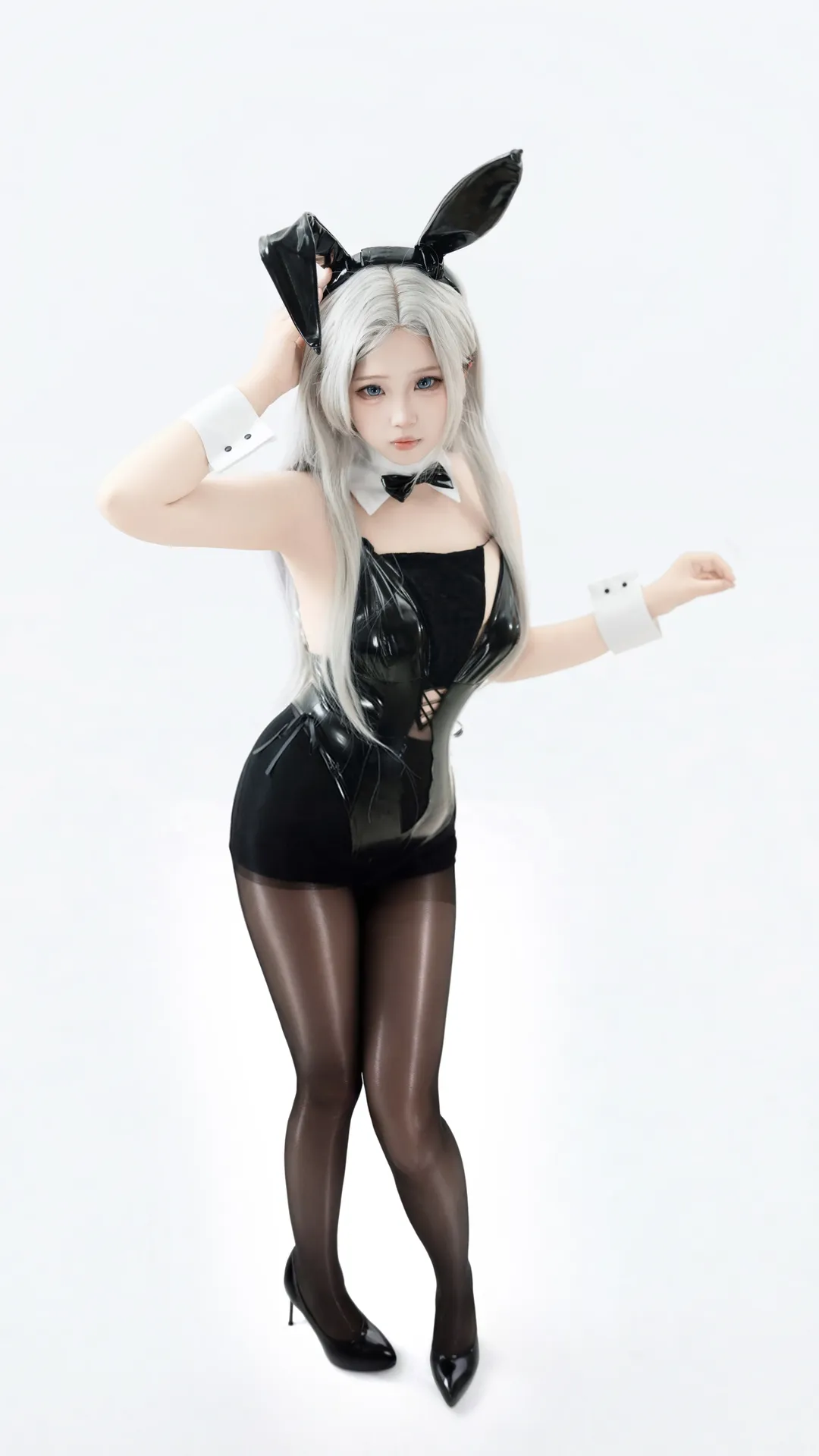 【约克城cos】碧蓝航线，银发航空母舰的漆皮兔女郎尝试