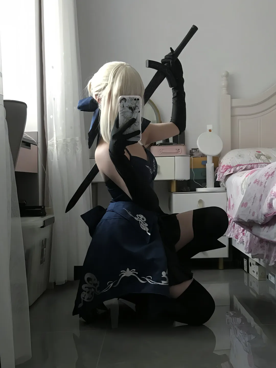 【阿尔托莉雅cos】Fate黑呆试衣记录，服化道的细节考量 - 第 3 张