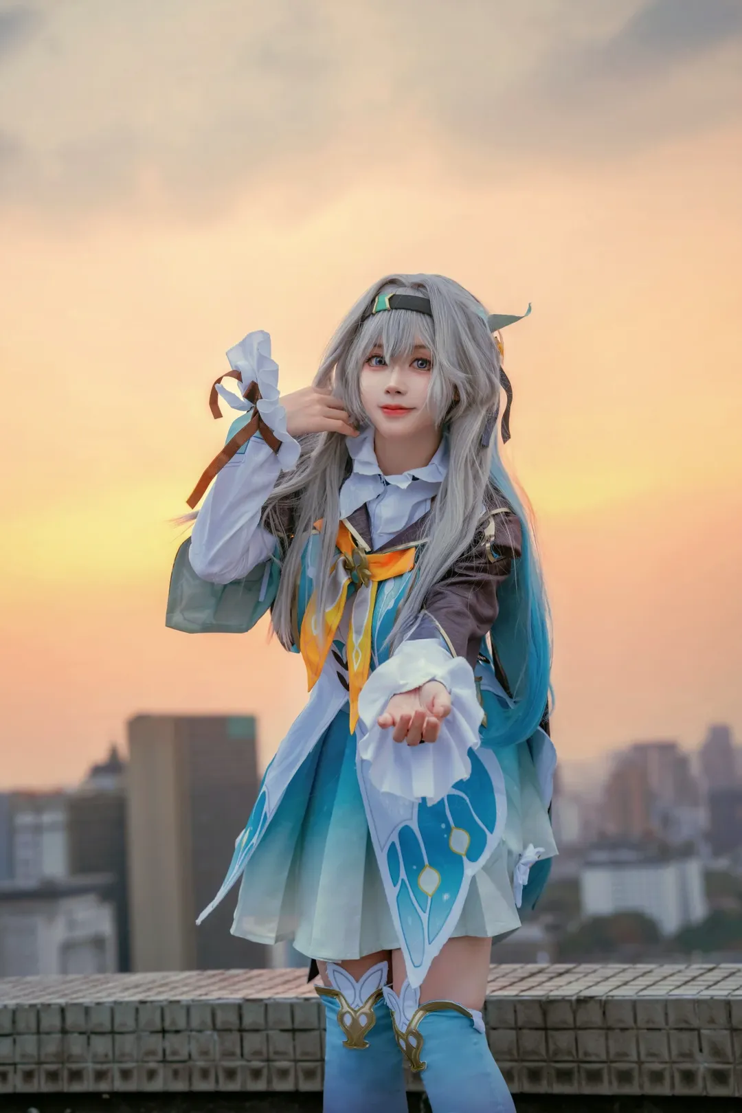 【流萤cos】崩坏星穹铁道天台的暮光与仙女棒正片