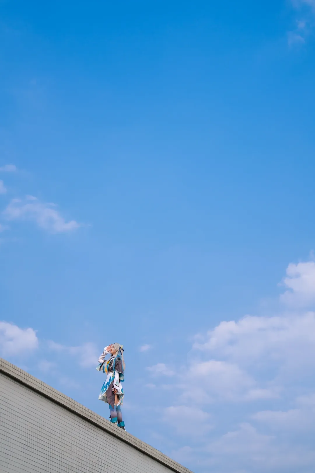 【流萤cos】崩坏星穹铁道天台的暮光与仙女棒正片 - 第 4 张