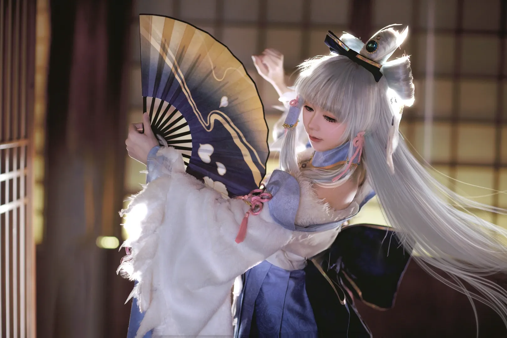 【神里绫华cos】白鹭之庭的寒冰，原神四周年生日快乐
