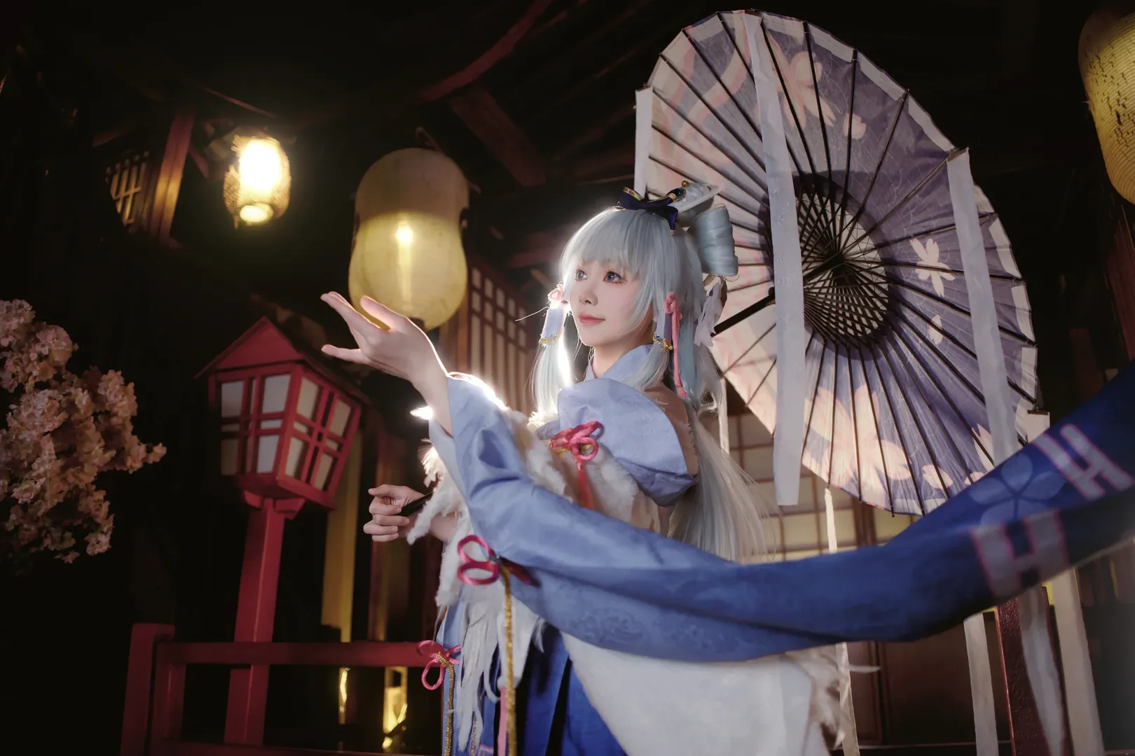 【神里绫华cos】白鹭之庭的寒冰，原神四周年生日快乐 - 第 3 张