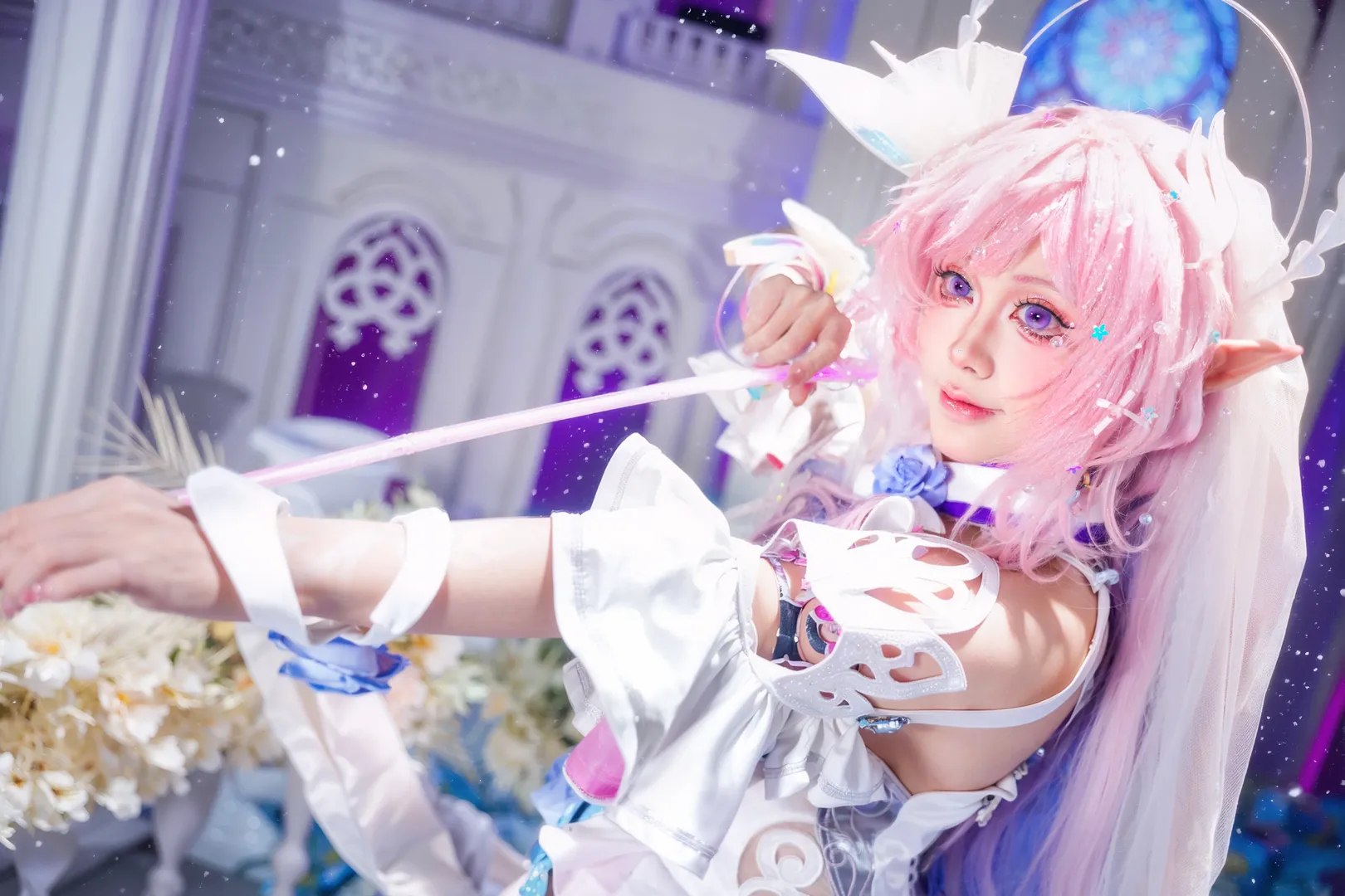 【昔漣cos】崩壞星穹鐵道翁法羅斯的夢幻拉弓時刻 - 第 2 張