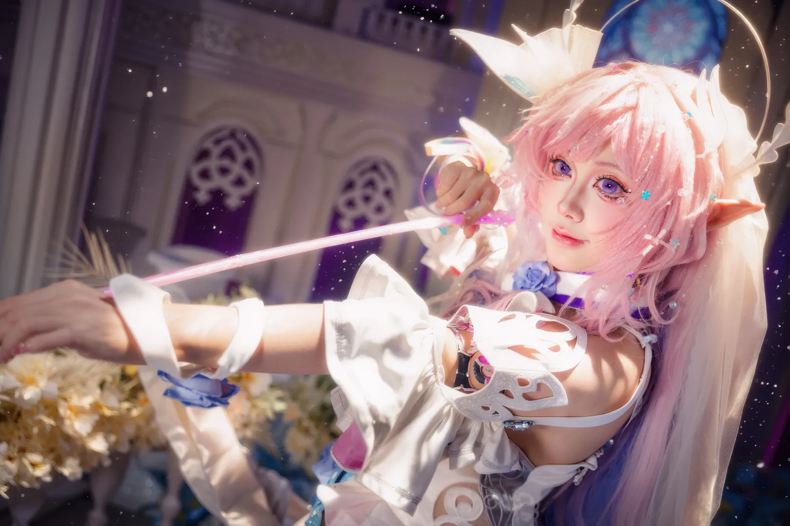 【昔漣cos】崩壞星穹鐵道翁法羅斯的夢幻拉弓時刻 - 第 3 張