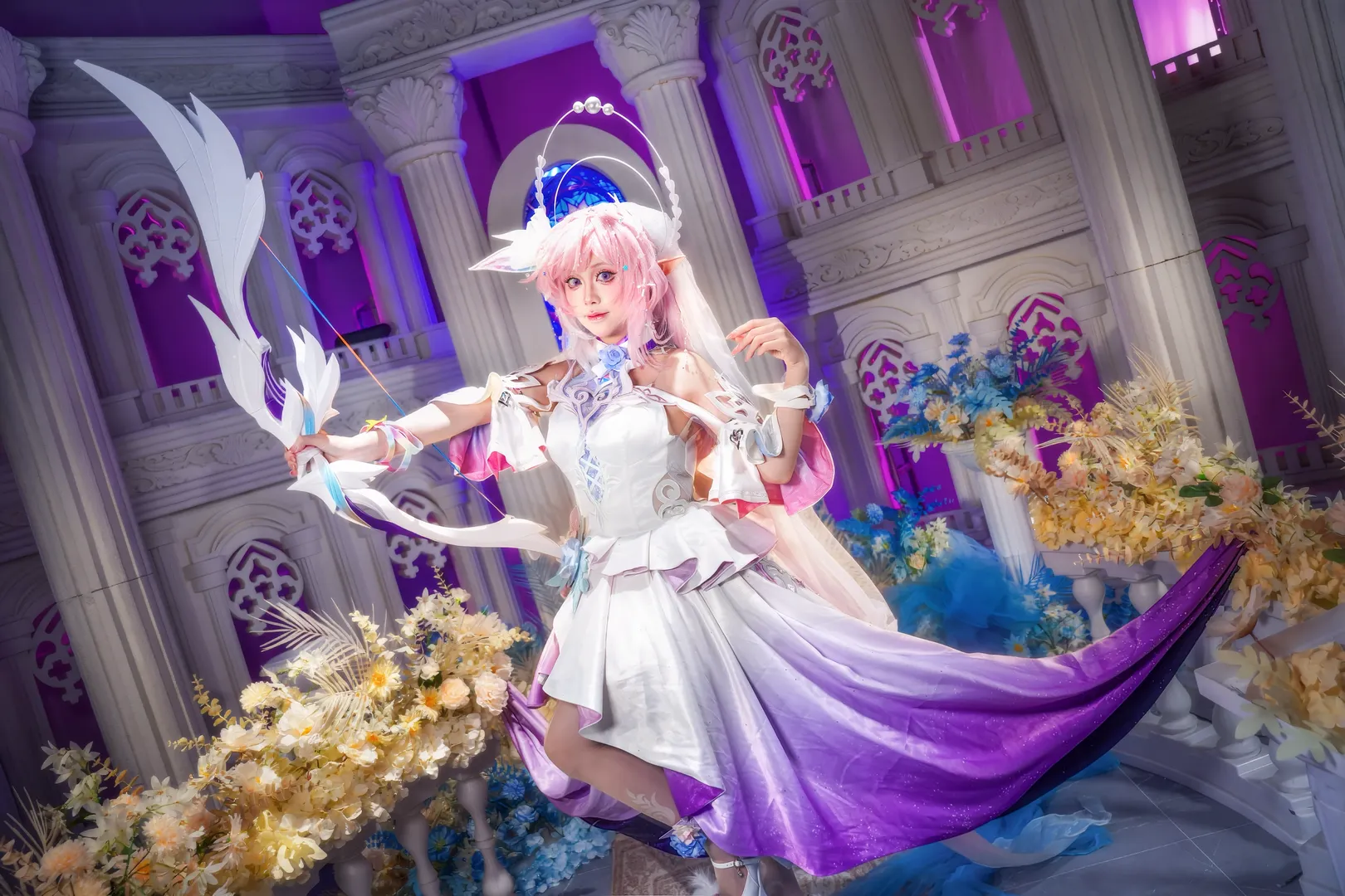【昔漣cos】崩壞星穹鐵道翁法羅斯的夢幻拉弓時刻 - 第 5 張