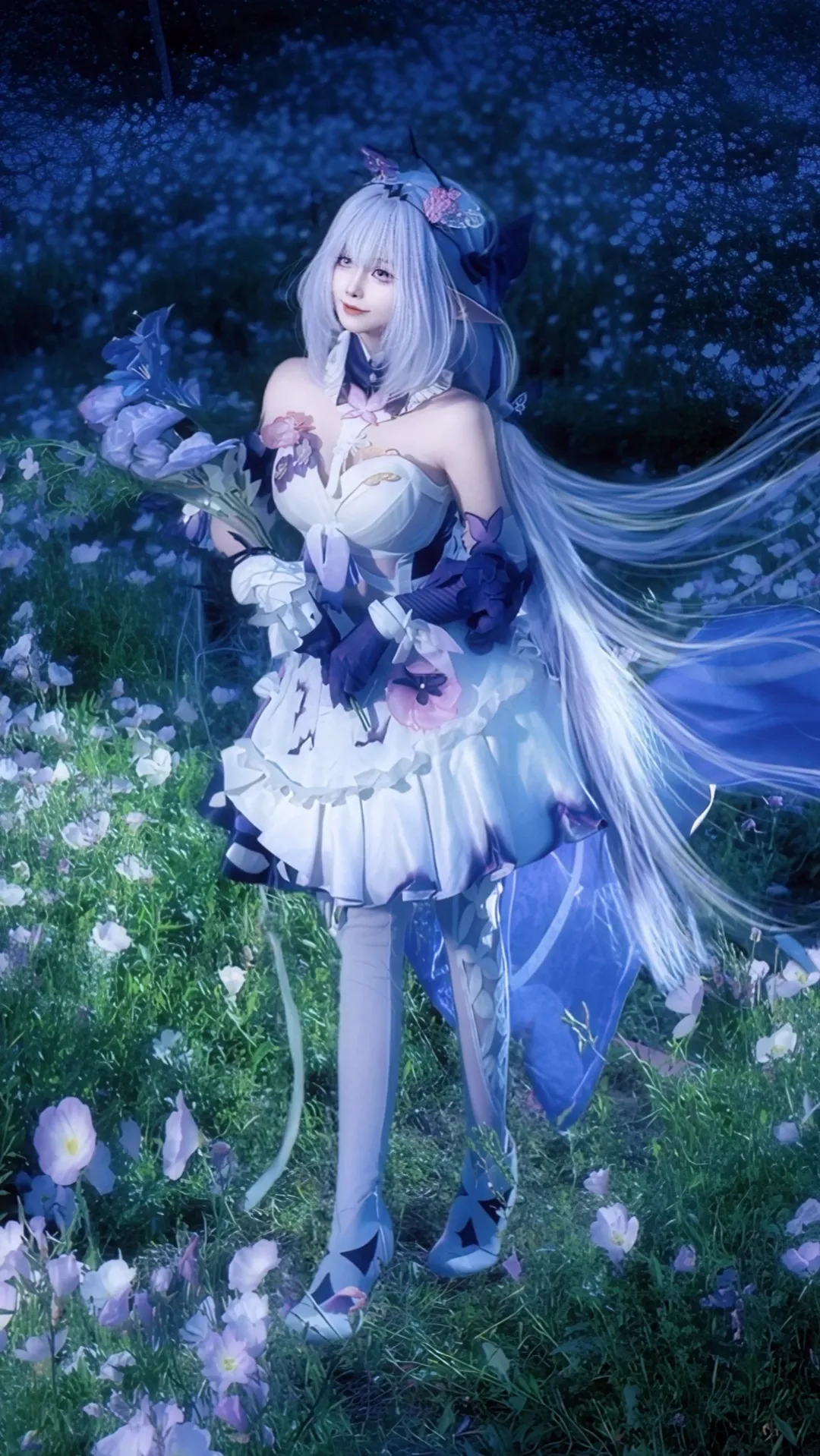 【遐蝶cos】崩坏星穹铁道，蓝调花海中的精灵时刻