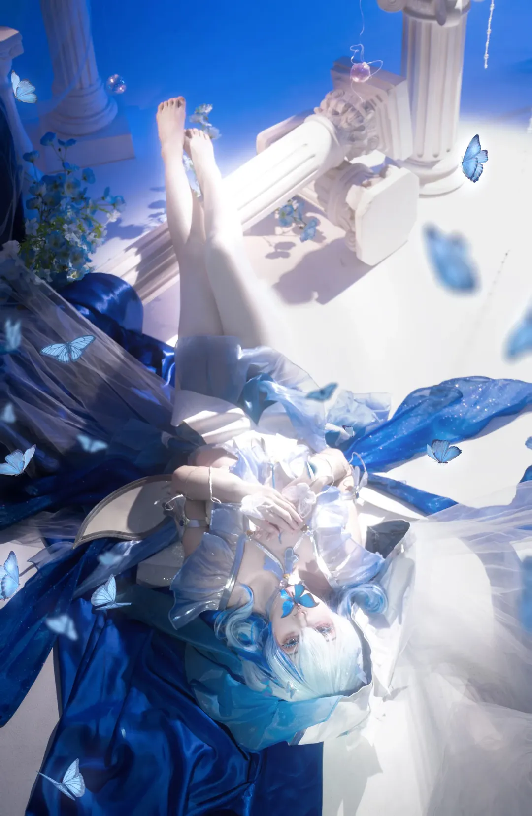 【守岸人cos】鳴潮的靜謐藍調，蝴蝶與愛意的共鳴 - 第 1 張