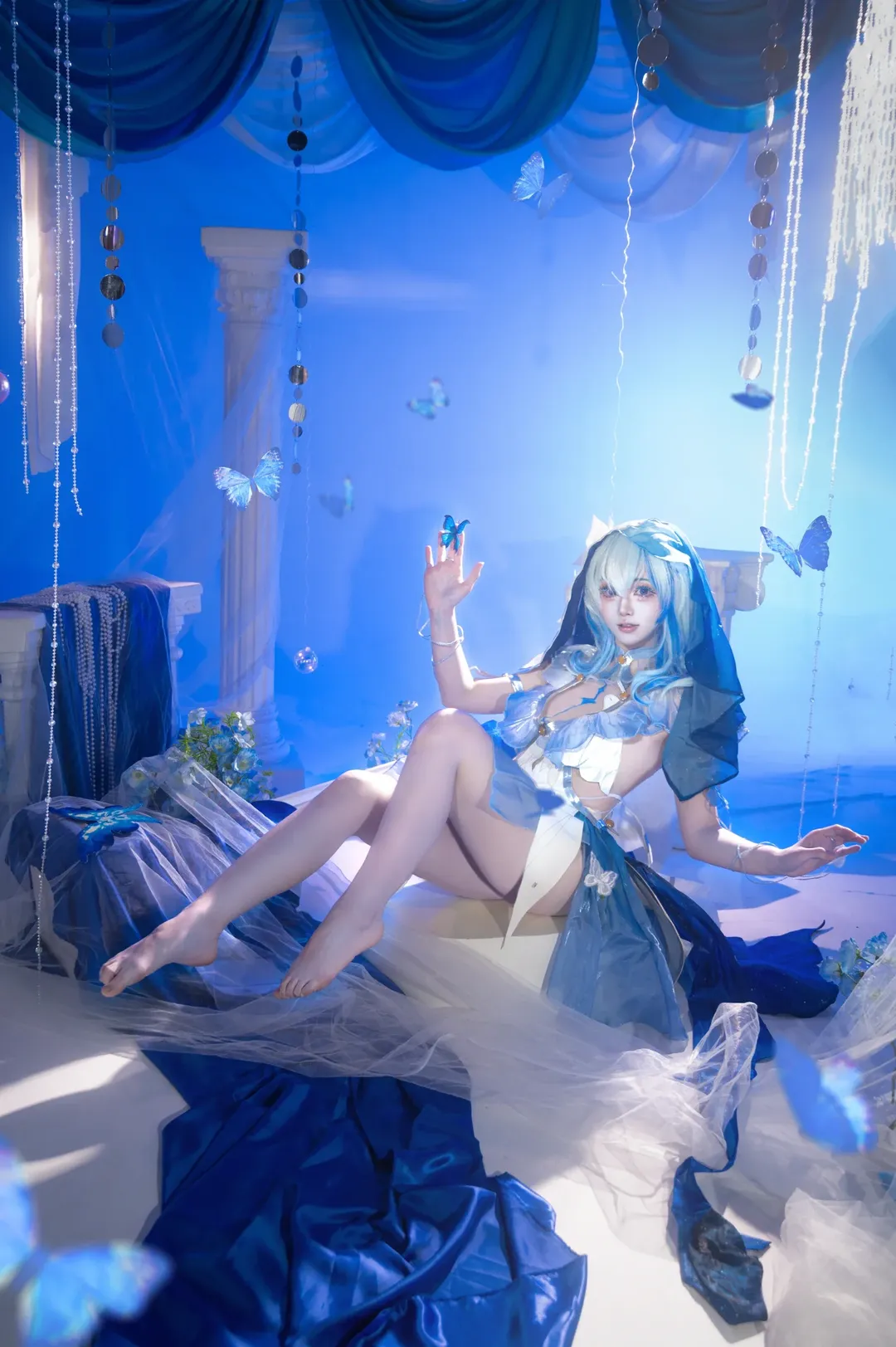 【守岸人cos】鸣潮的静谧蓝调，蝴蝶与爱意的共鸣