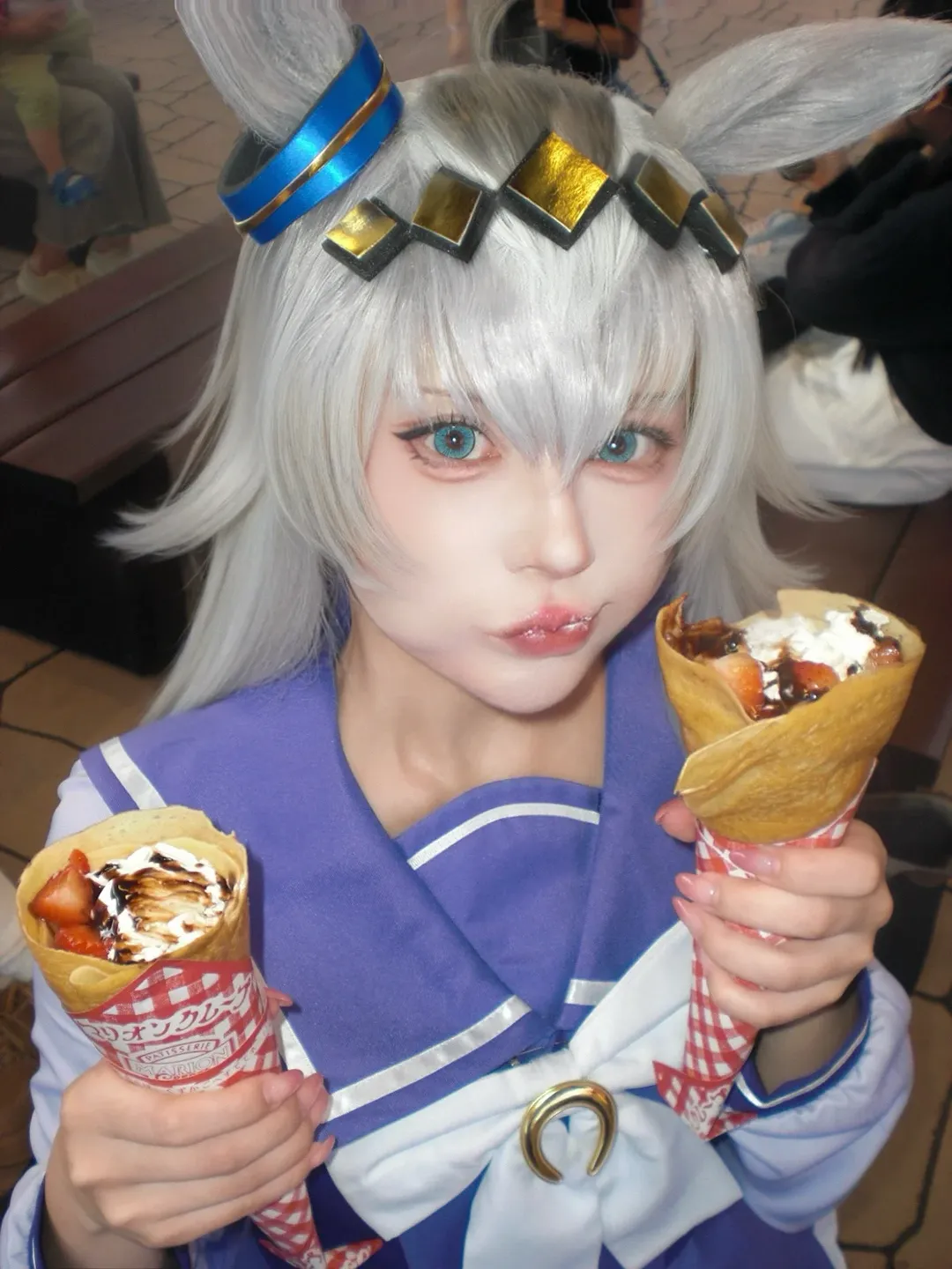 【小栗帽cos】赛马娘 灰姑娘灰里的灰色流星，干饭才是本体 - 第 1 张