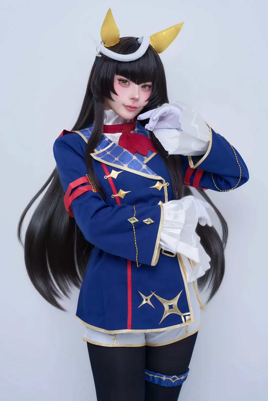 【金镇之光cos】深蓝色军装赛马娘棚拍记录 - 第 1 张