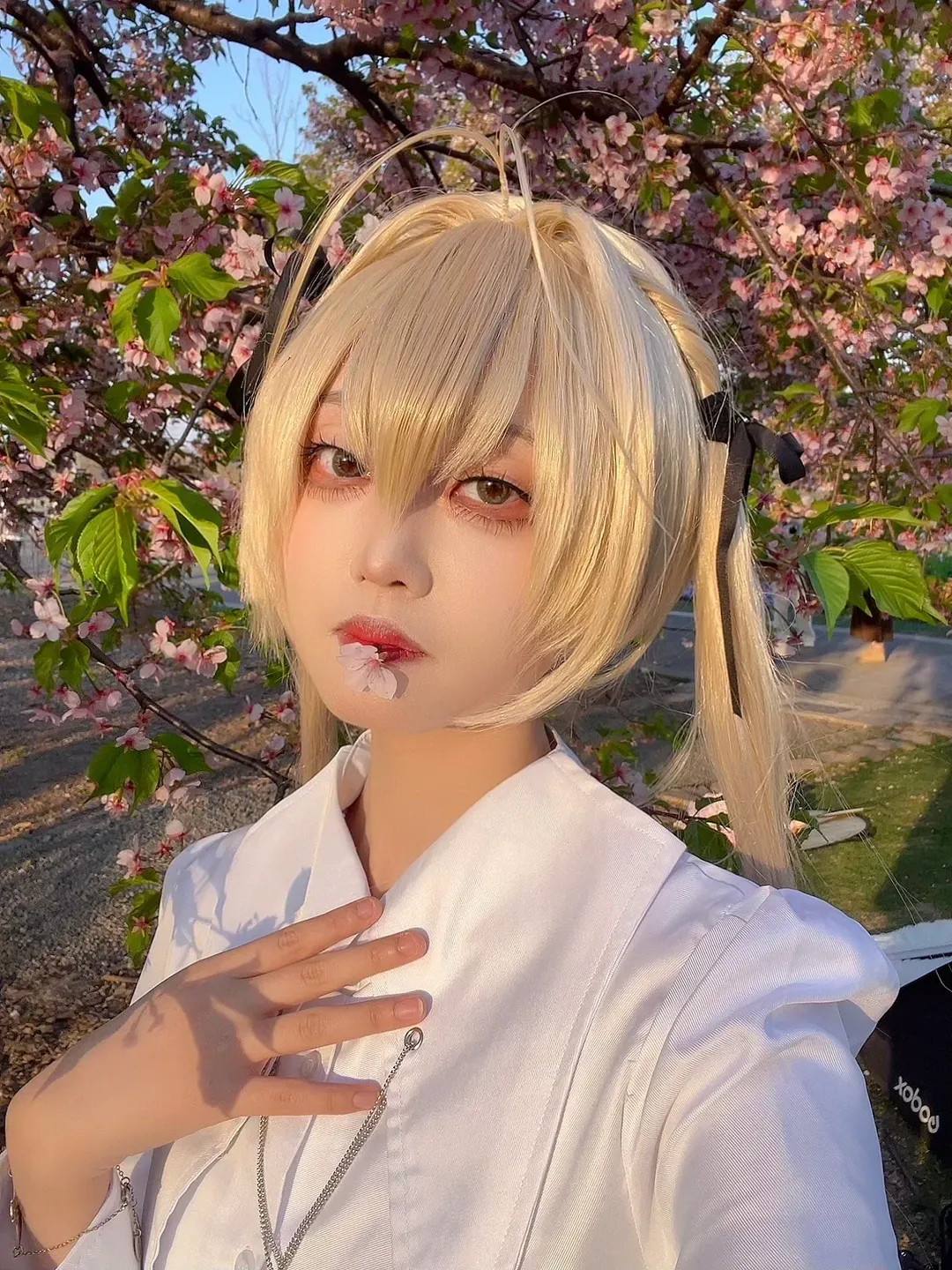 【春日野穹cos】春日里的樱花与缘之空的邂逅 - 第 2 张