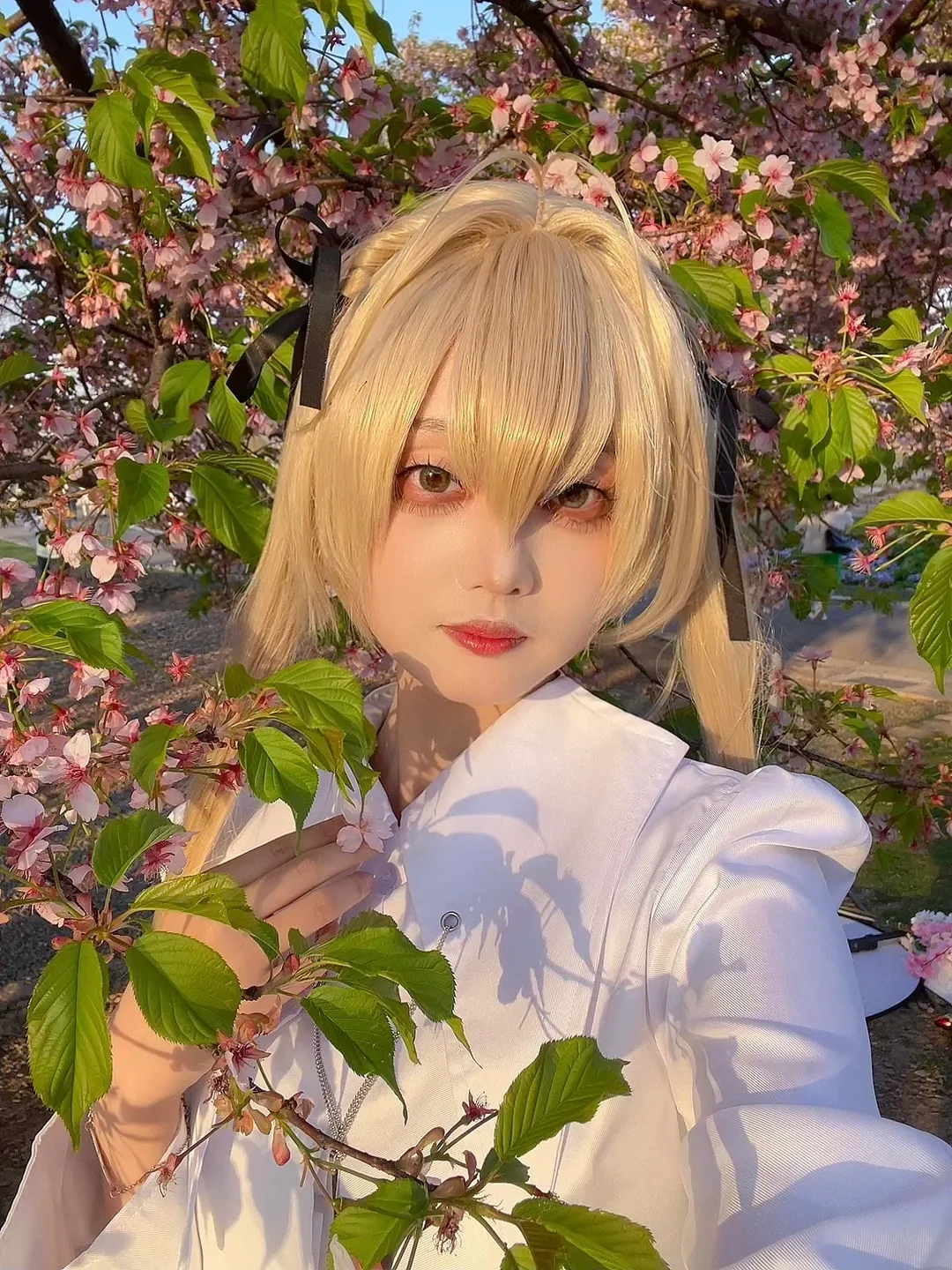【春日野穹cos】春日里的樱花与缘之空的邂逅 - 第 3 张