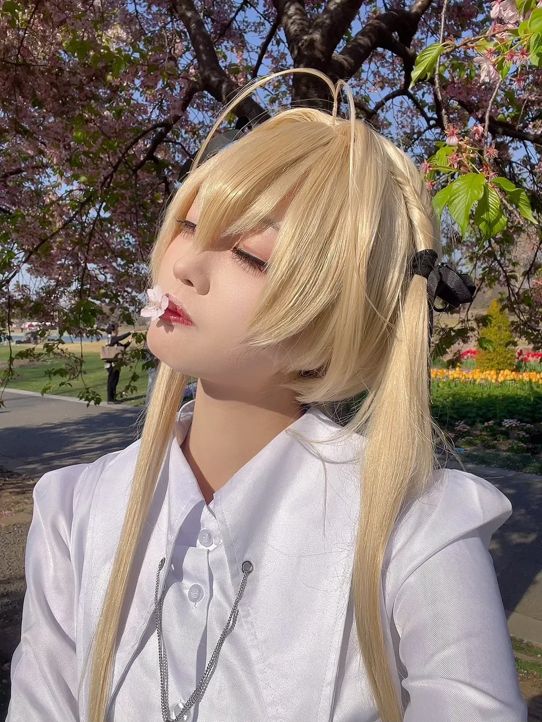 【春日野穹cos】春日里的樱花与缘之空的邂逅 - 第 4 张