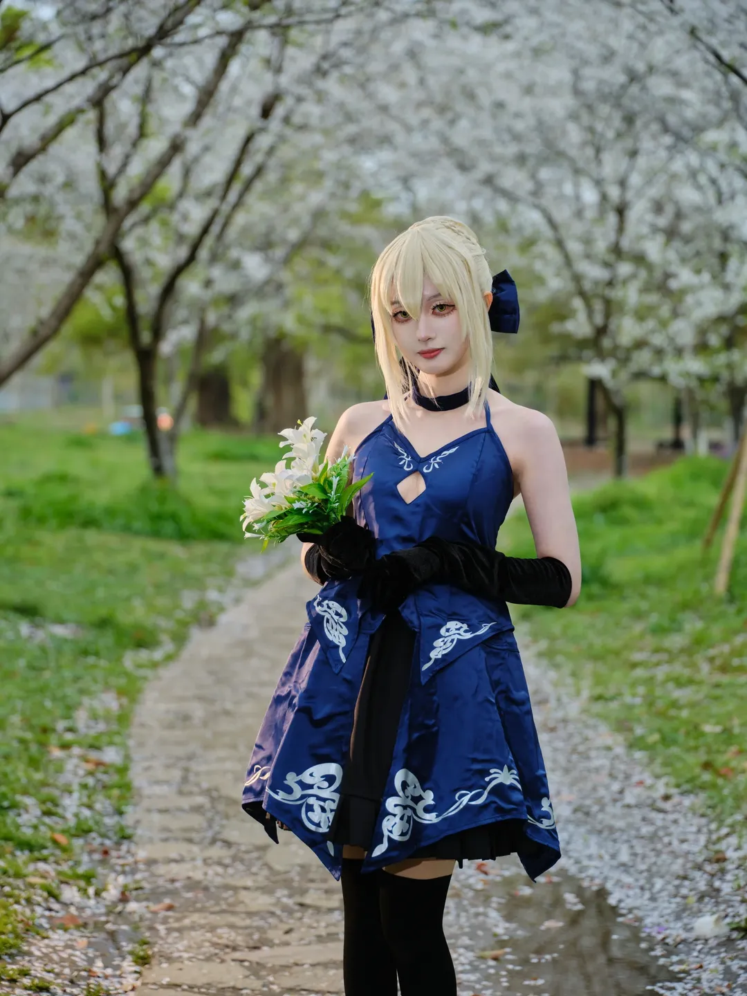 【黑sabercos】fgo上海降温天的冷冽战记与柔美花影