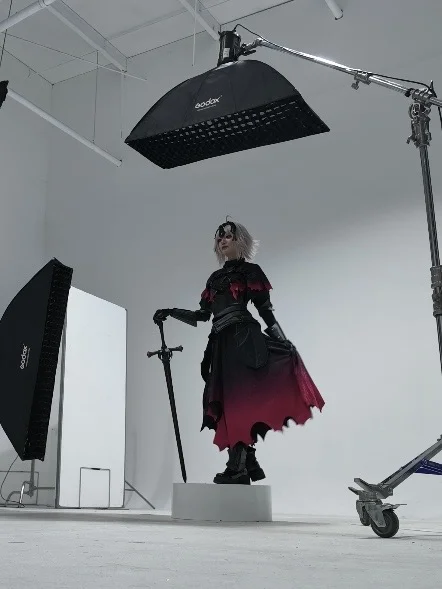 【黑贞cos】Fate/Grand Order，红黑渐变里的定格光影