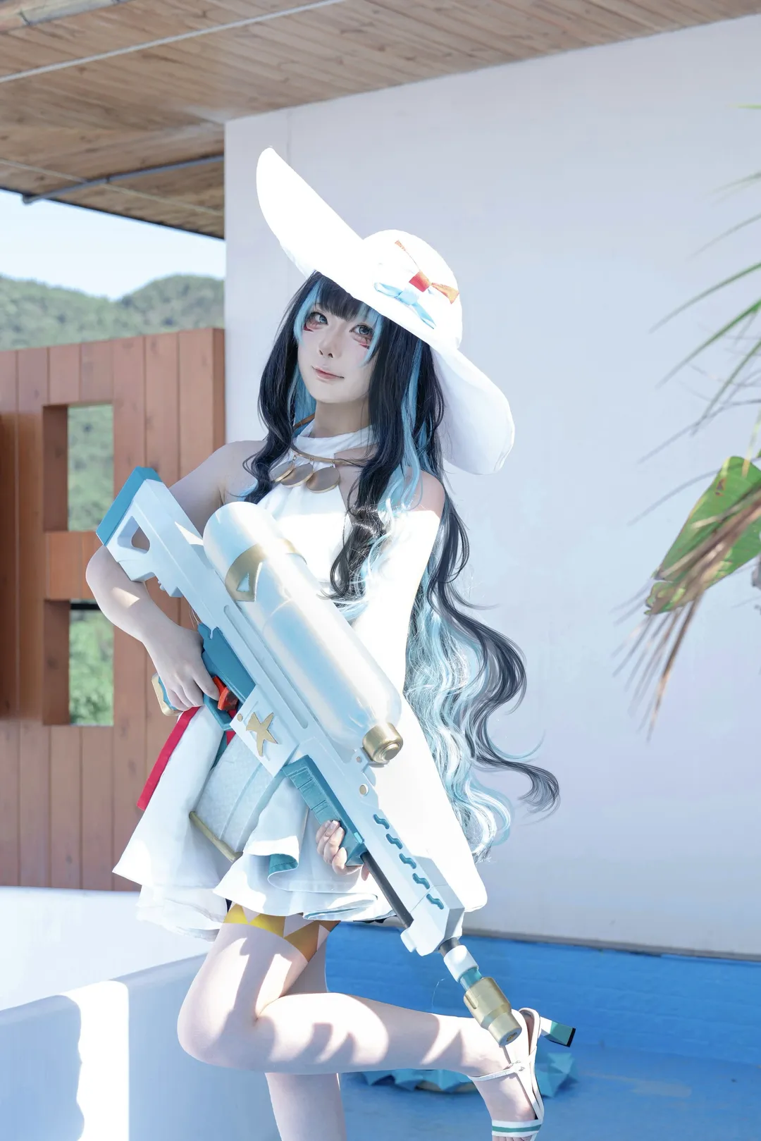 【特諾奇蒂特蘭cos】Fate/Grand Order雨神，過曝藍白水槍的夏日分享 - 第 2 張