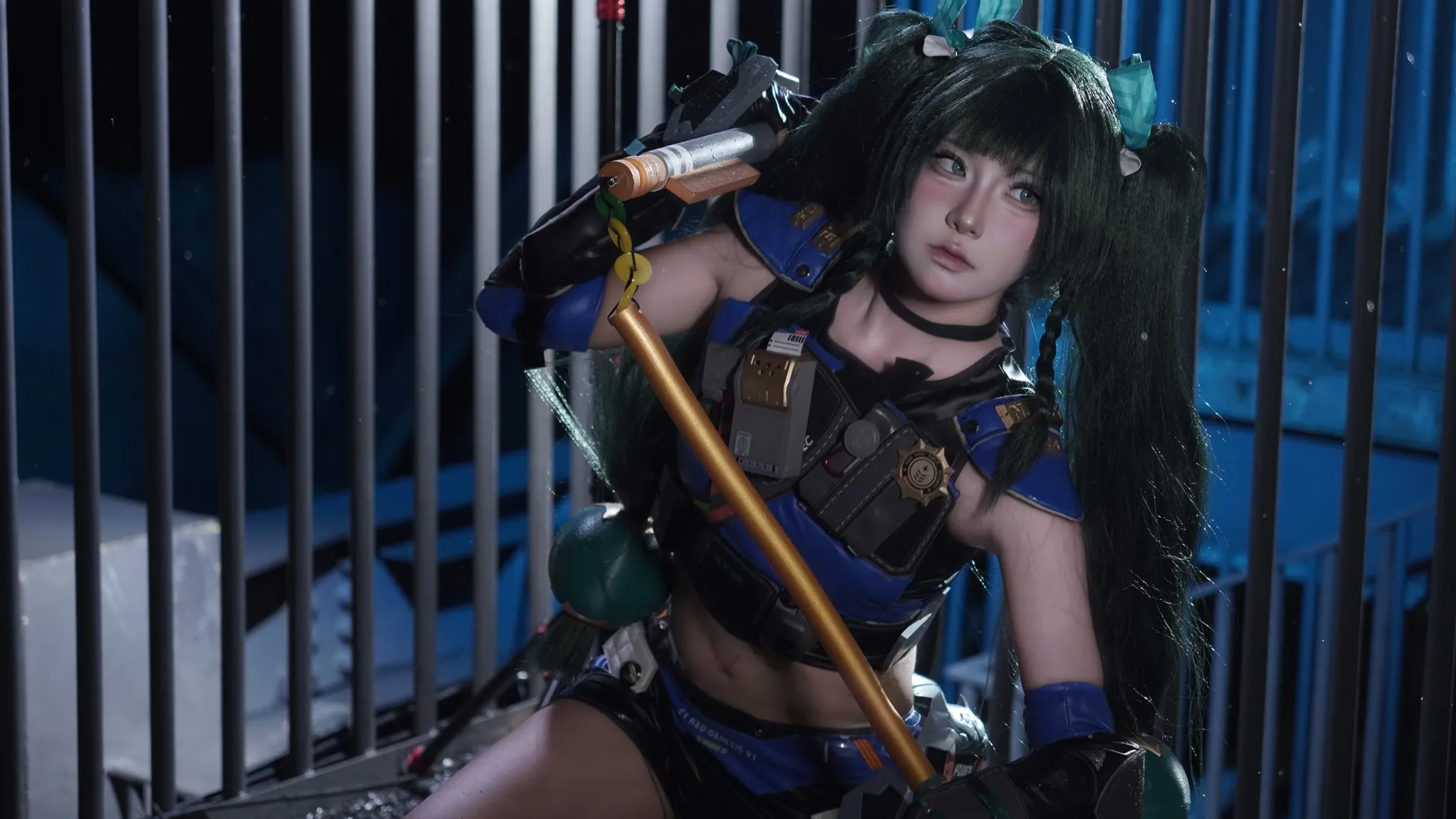 【青衣cos】绝区零特工准备就绪，冷夜战斗印记 - 第 2 张