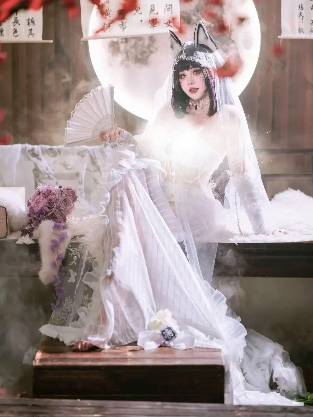 [武藏cos] 碧蓝航线花嫁造型，记录这份洁白的美