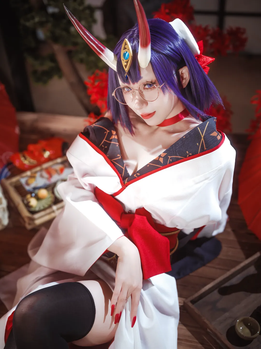 【酒吞童子cos】fgo全屏封神挑戰，還原那抹慵懶的紅唇
