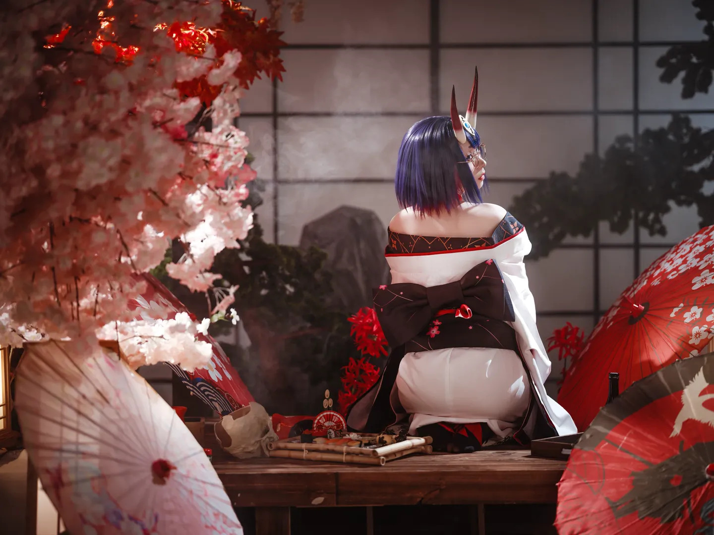 【酒吞童子cos】fgo全屏封神挑戰，還原那抹慵懶的紅唇 - 第 3 張