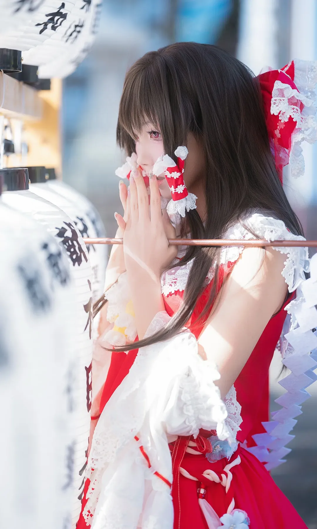 【博丽灵梦cos】在熊野本宫大社还原东方巫女的静谧瞬间 - 第 2 张