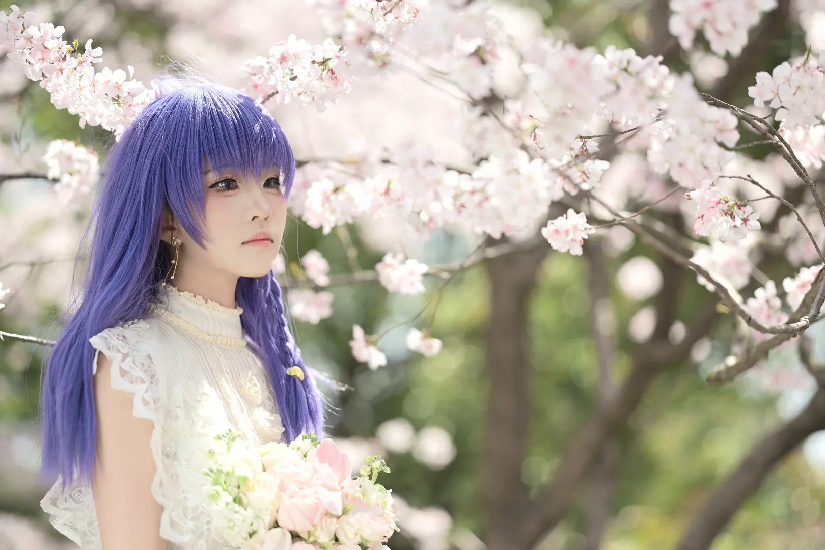【間桐桜 コスプレ】顧村公園の桜とFate/stay night [天の杯]のひととき - 4 枚目