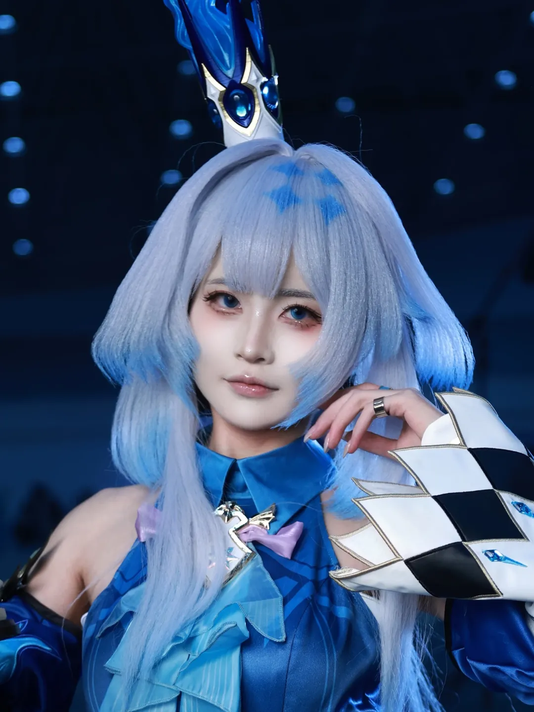 【刻律德菈cos】崩坏星穹铁道中的蓝色棋手与假装有桌子的日常 - 第 1 张