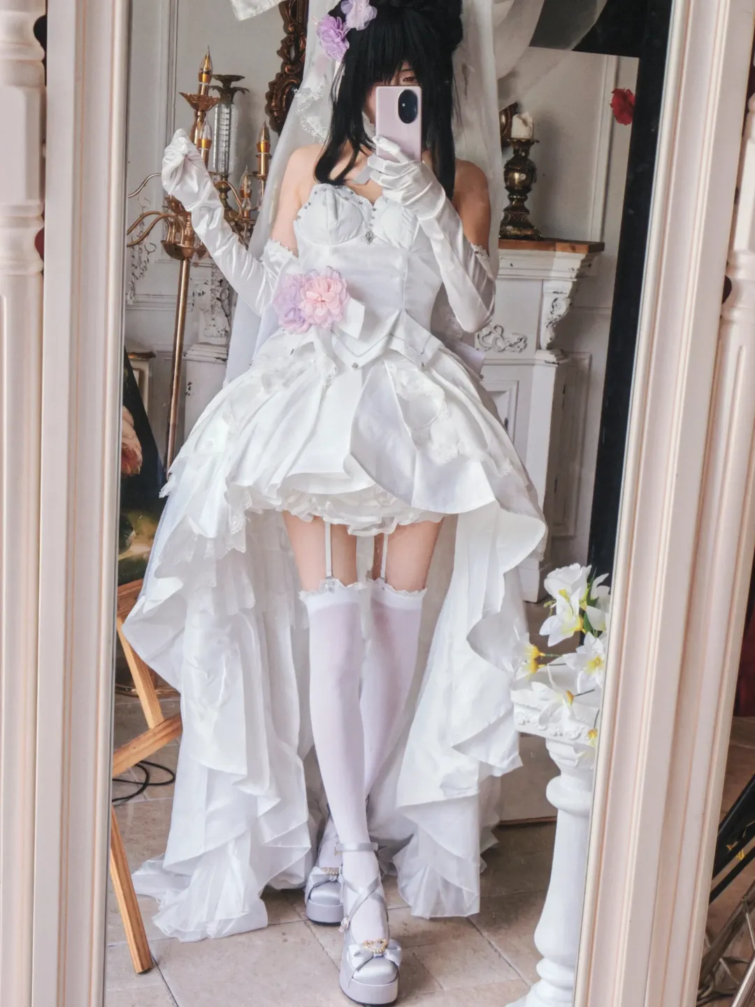 【时崎狂三cos】前短后长花嫁礼服试衣记录 - 第 1 张
