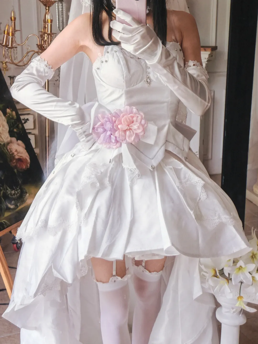 【时崎狂三cos】前短后长花嫁礼服试衣记录 - 第 4 张
