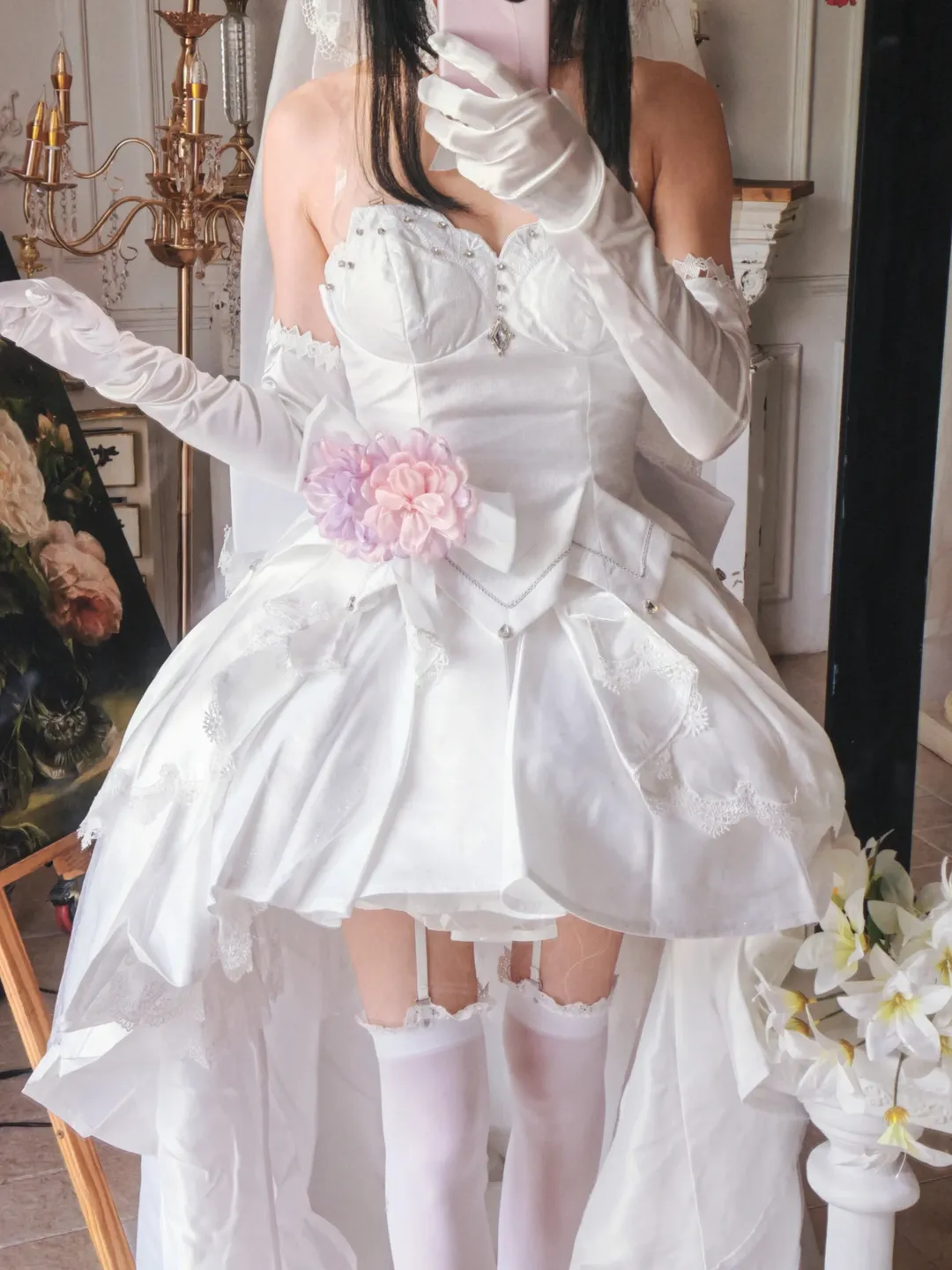 【时崎狂三cos】前短后长花嫁礼服试衣记录 - 第 5 张