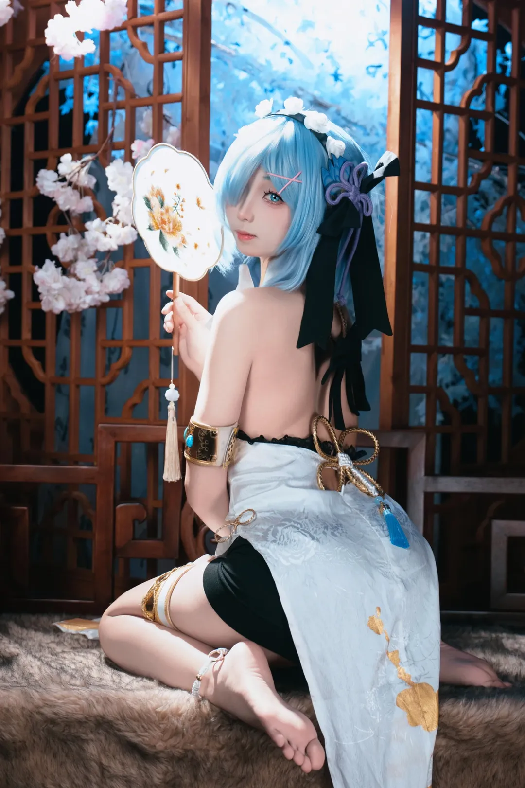 【蕾姆cos】从零开始的异世界生活，国风旗袍的独特演绎 - 第 2 张