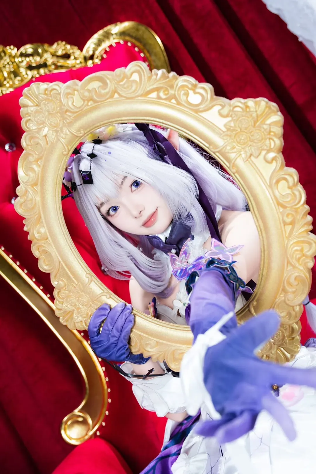 【崩坏星穹铁道cos】红丝绒幕布下的精灵风妆造与白袜穿搭 - 第 5 张