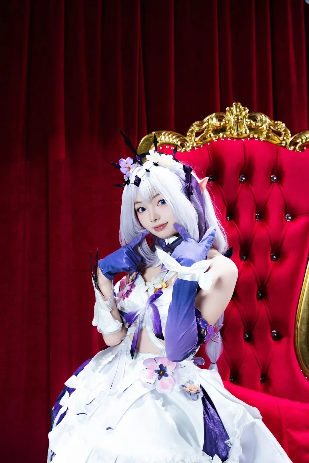 【崩坏星穹铁道cos】红丝绒幕布下的精灵风妆造与白袜穿搭 - 第 6 张