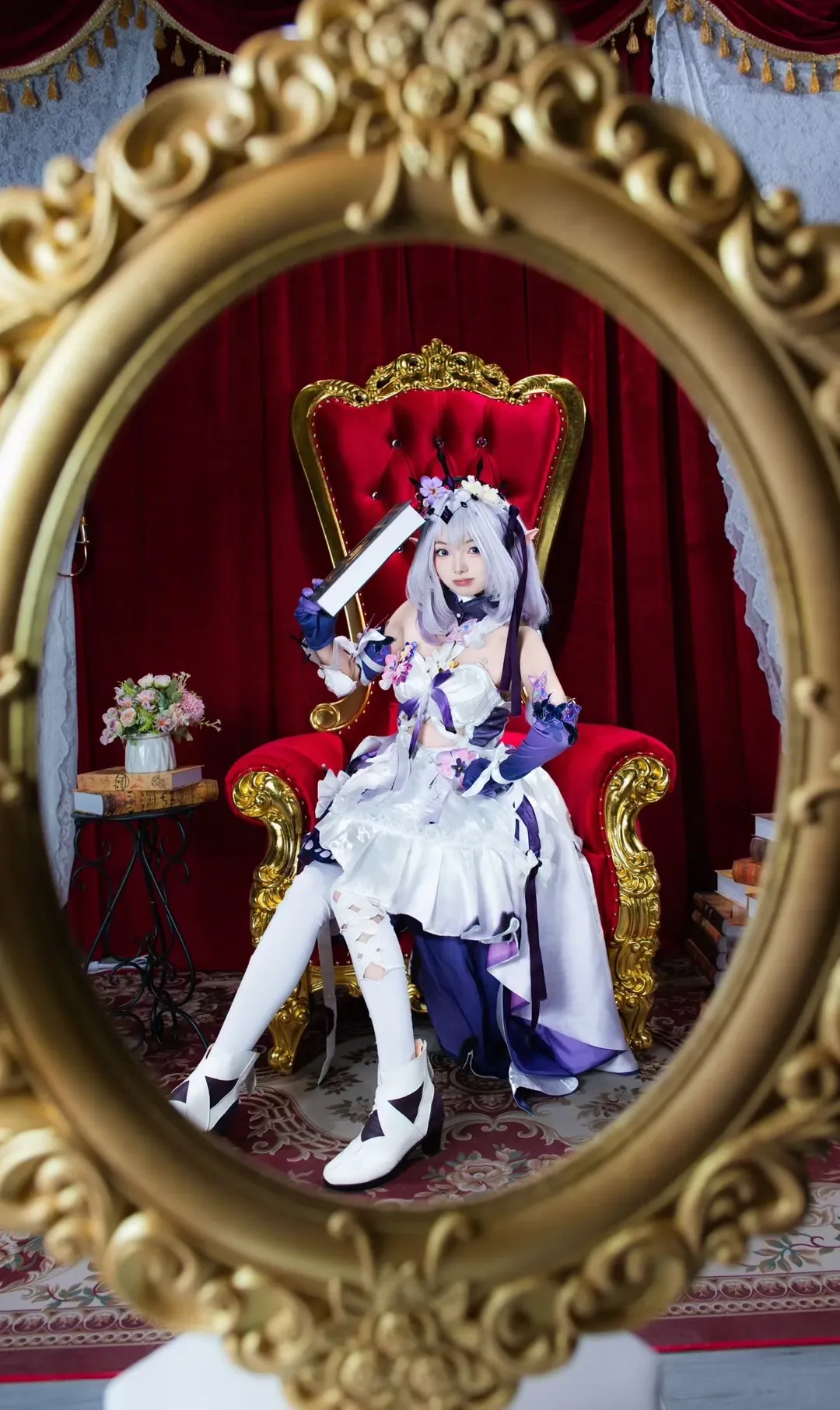 【崩坏星穹铁道cos】红丝绒幕布下的精灵风妆造与白袜穿搭 - 第 9 张