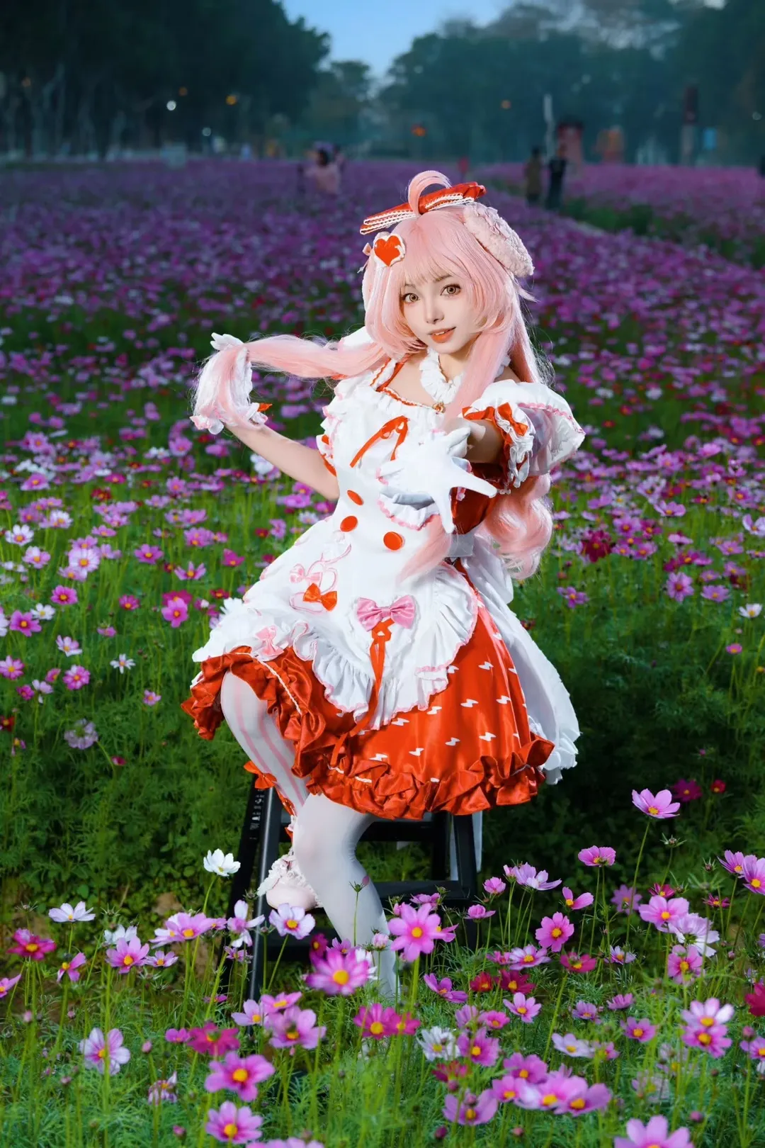 【澄闪cos】明日方舟三丽鸥联动版的花海写真 - 第 2 张